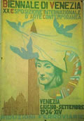 Biennale di Venezia, 1936, bozzetto, al ver, o di manifesto non realizzato, tempera e pastello, cm 100x70, Napoli, collezione Elio Mazzella